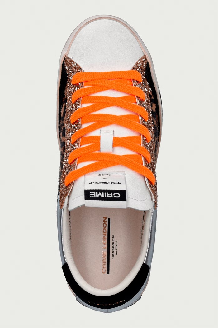 DISTRESSED sneakers Γυναικεία Crime London 23004AA9.68 καφέ