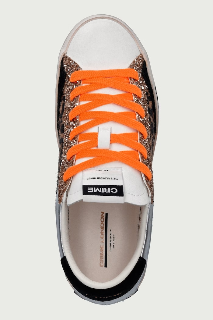 DISTRESSED sneakers boty dámské Crime London 23004AA9.68 hnědá
