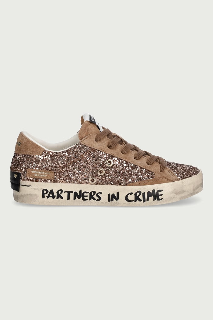 Crime London DISTRESSED sneakers Γυναικεία 23002AA9.60 καφέ AW26