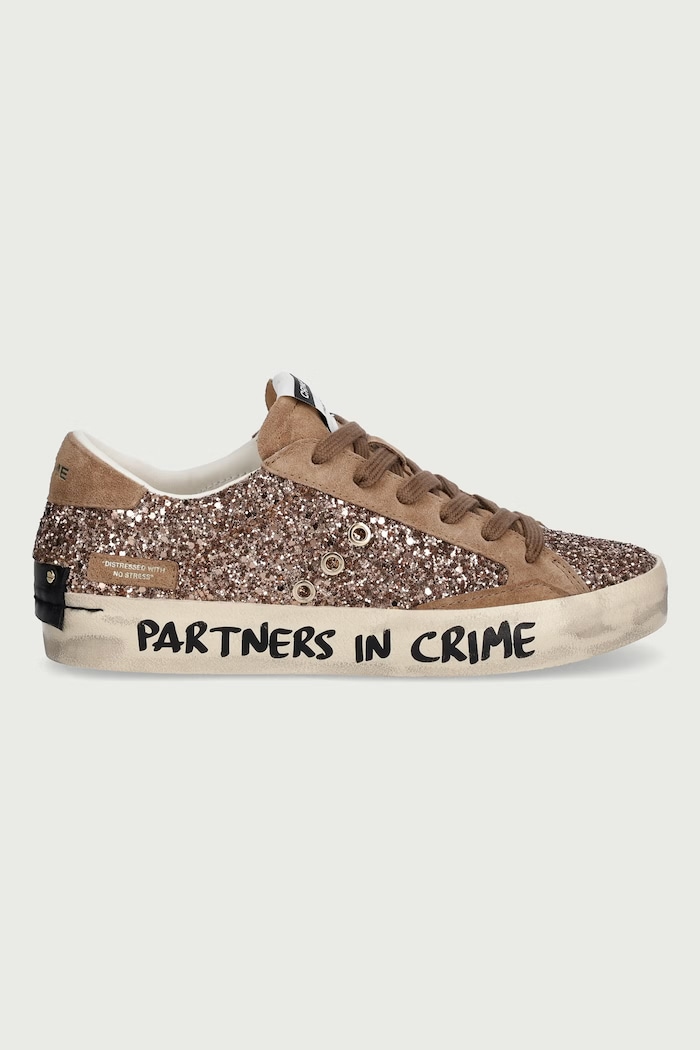Crime London DISTRESSED sneakers Γυναικεία 23002AA9.60 καφέ AW26