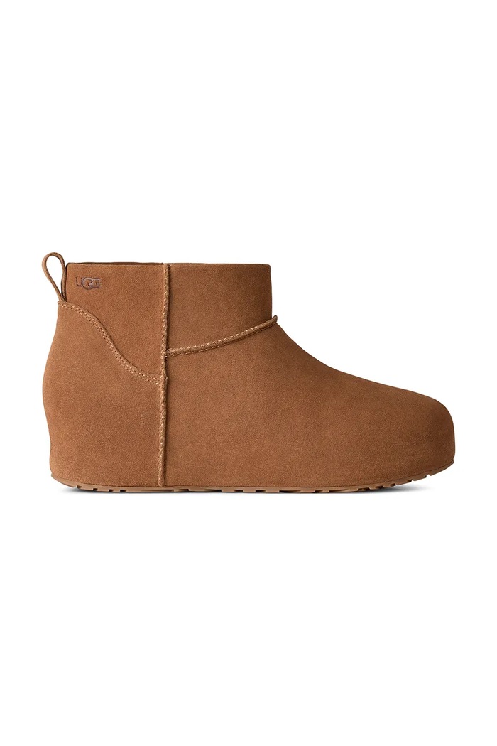 UGG W Classic Mini Enwrap μπότες χιονιού γυναικείες σουέτ καφέ 1180412.CHE