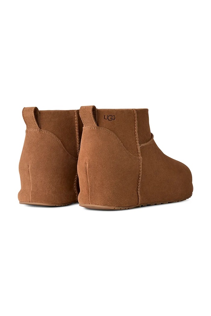 Παπούτσια UGG W Classic Mini Enwrap μπότες χιονιού γυναικείες σουέτ 1180412.CHE καφέ