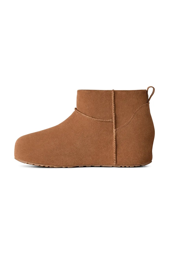 W Classic Mini Enwrap μπότες χιονιού γυναικείες σουέτ UGG 1180412.CHE καφέ