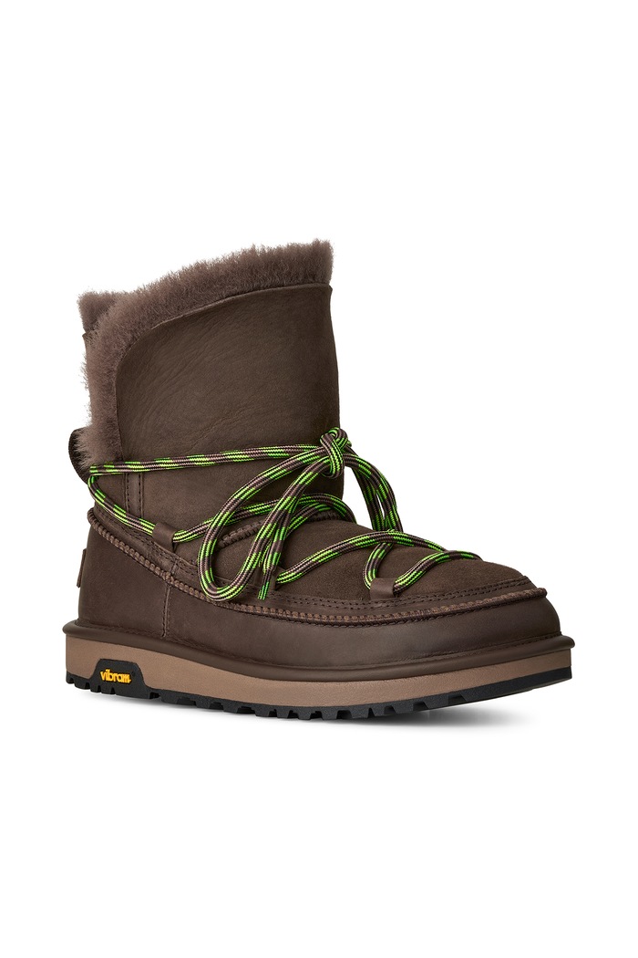 UGG W Classic Tread Boot μπότες χιονιού γυναικείες δερμάτινες 1180394.DDC καφέ AW26