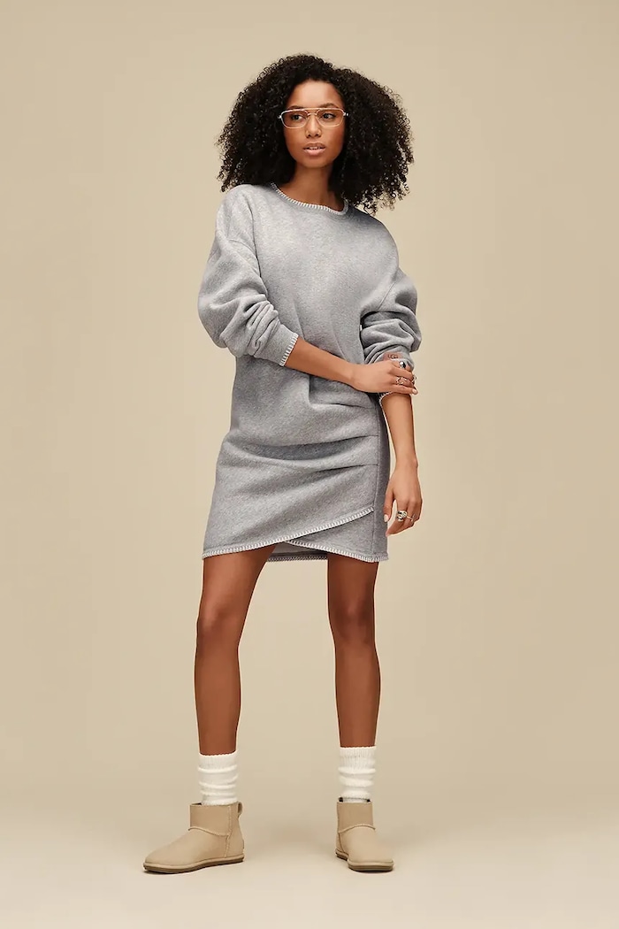 UGG W Classic Mini Deconstructed snehule dámske semišové 1179832.SAN