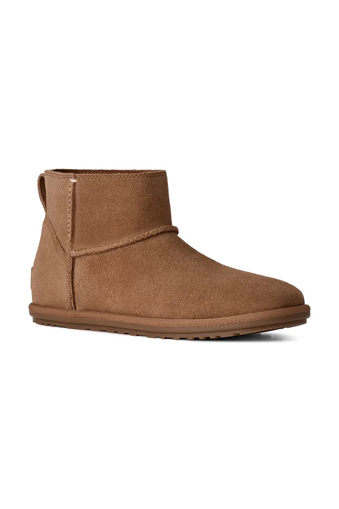 UGG W Classic Mini Deconstructed snežni čevlji otroški usnjeni 1179832.CHE rjava AW26