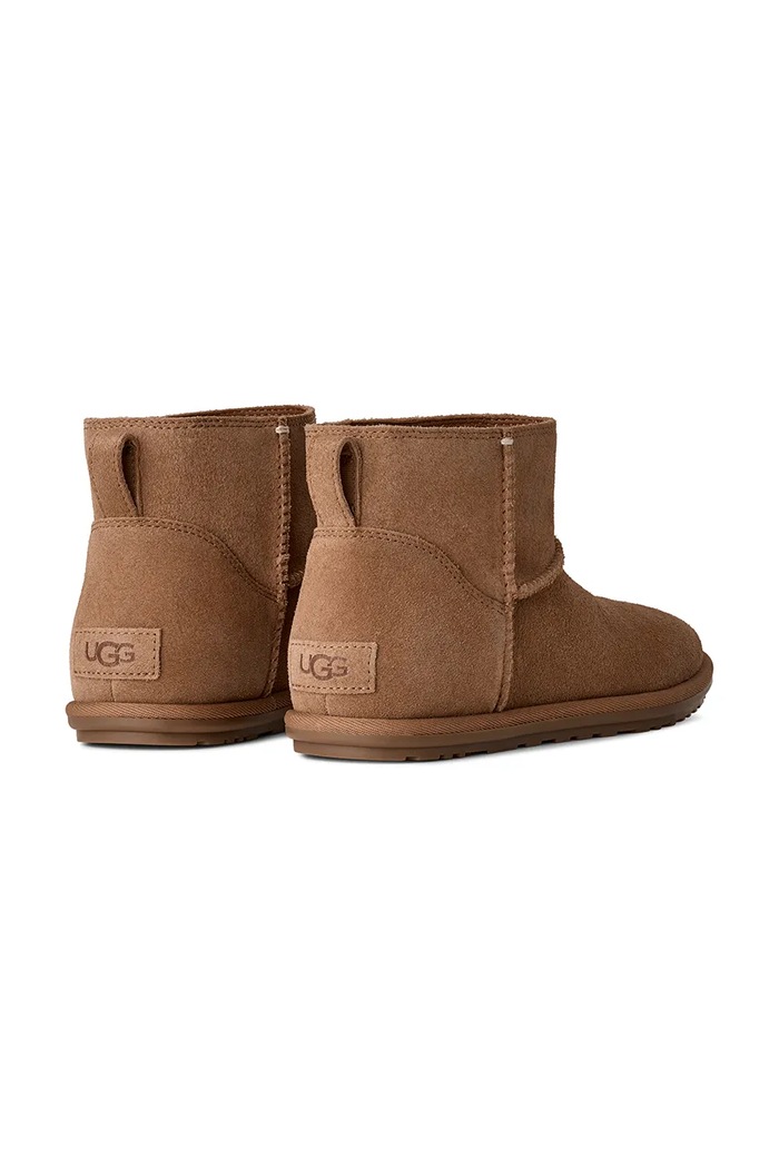 Obutev UGG W Classic Mini Deconstructed snežni čevlji otroški usnjeni 1179832.CHE rjava