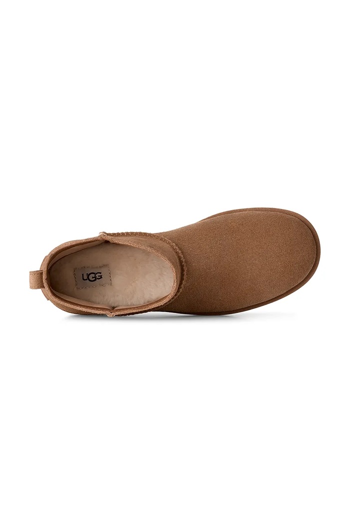 W Classic Mini Deconstructed snežni čevlji otroški usnjeni UGG rjava 1179832.CHE