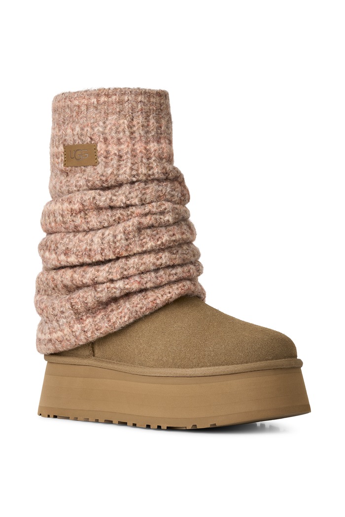 UGG W Classic Mini Dipper Legwarmer μπότες χιονιού Γυναικεία 1178990.LBNZ καφέ AW26