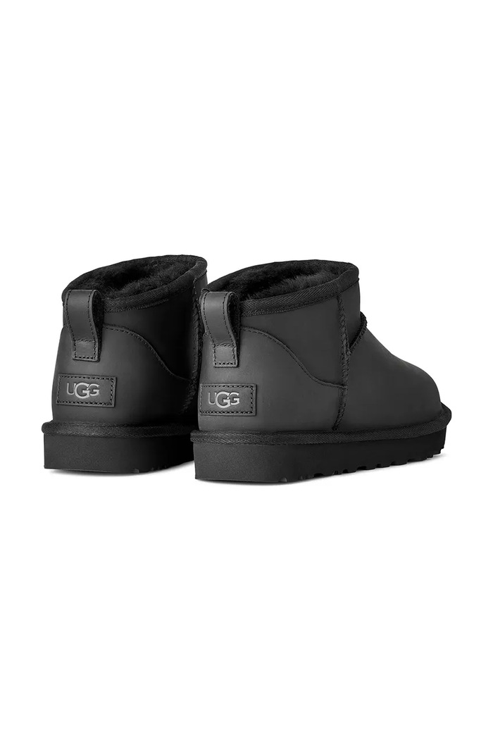 Obuća UGG W Classic Ultra Mini Lthr zimske čizme za žene od kože 1174210.BLK crna
