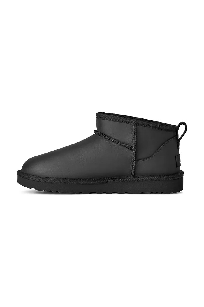 W Classic Ultra Mini Lthr zimske čizme za žene od kože UGG 1174210.BLK crna