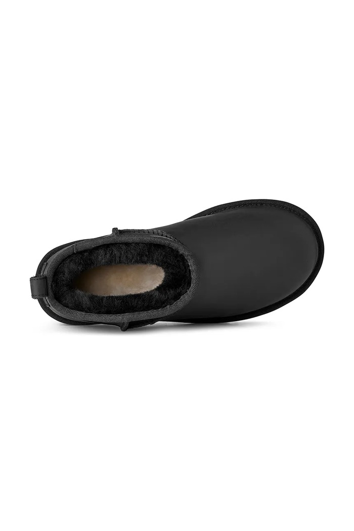 W Classic Ultra Mini Lthr zimske čizme za žene od kože UGG crna 1174210.BLK