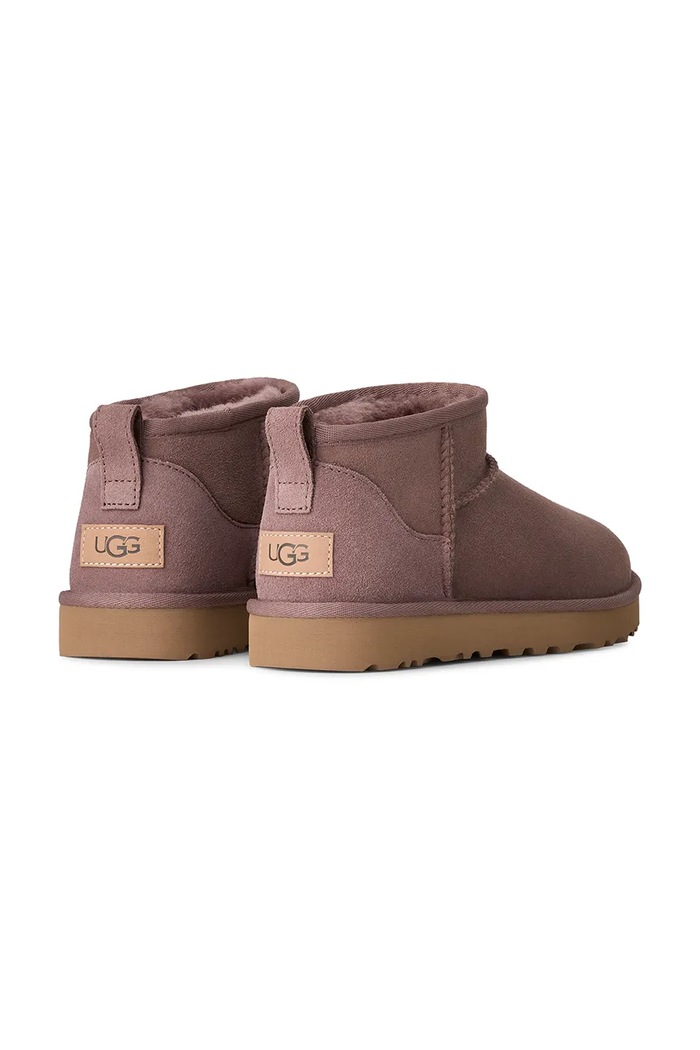 Obuwie UGG W Classic Ultra Mini śniegowce damskie zamszowe 1116109.PRTBL brązowy