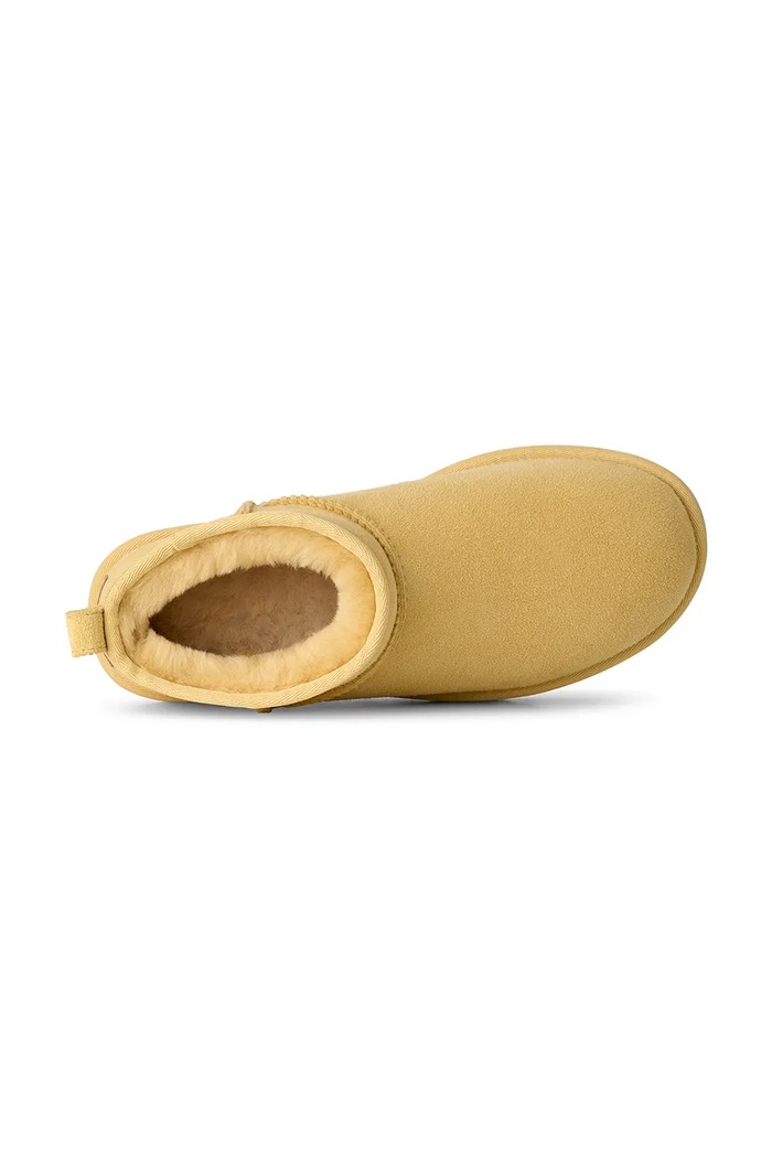 W Classic Ultra Mini zimske čizme za žene od brušene kože UGG žuta 1116109.MTDMS