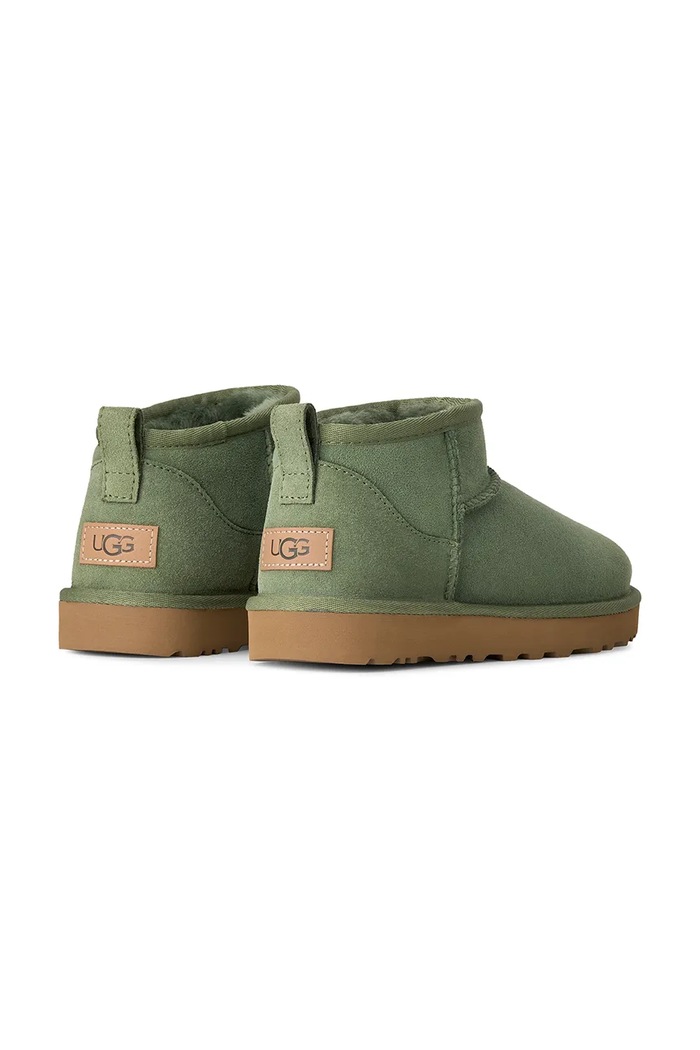 Obuwie UGG W Classic Ultra Mini śniegowce damskie zamszowe 1116109.DPSH zielony