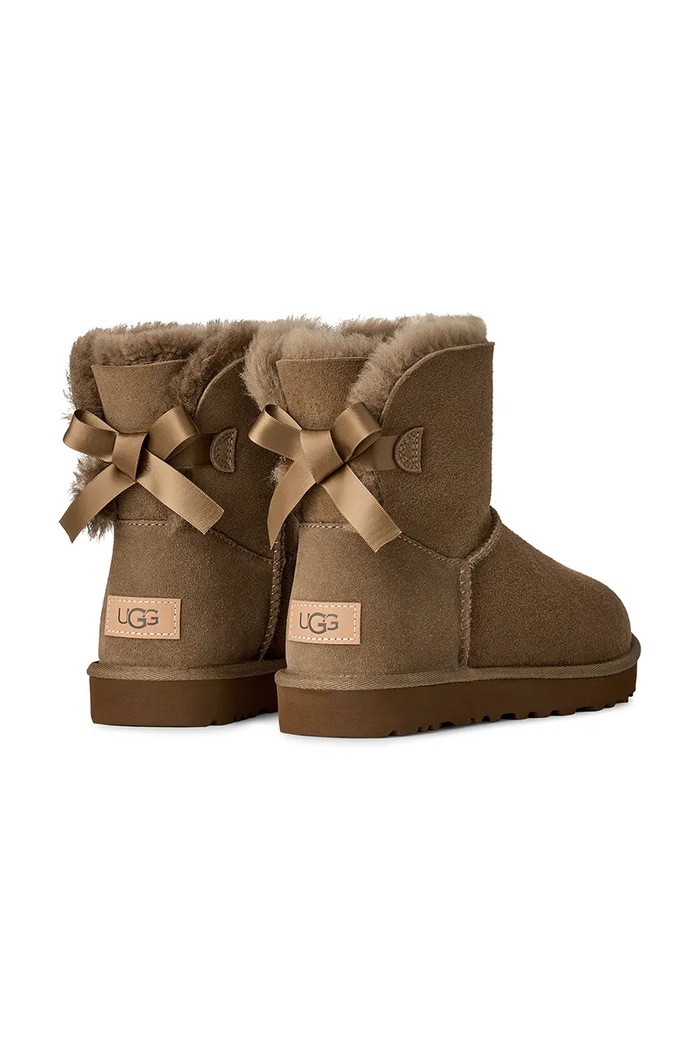 Obuv UGG W Mini Bailey Bow II snehule dámske semišové 1016501.LBNZ hnedá
