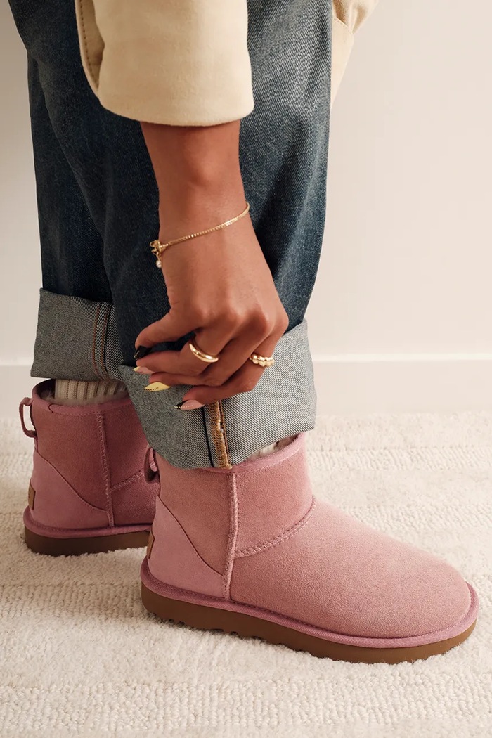 UGG W Classic Mini II śniegowce damskie zamszowe 1016222.DYR