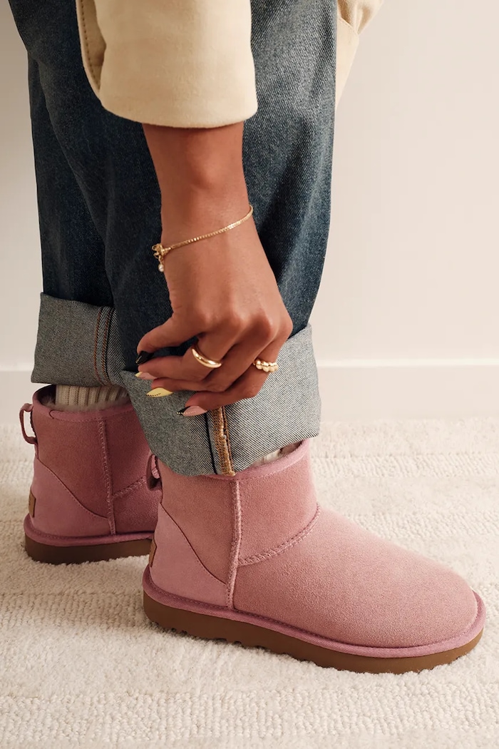 UGG W Classic Mini II śniegowce damskie zamszowe 1016222.DYR