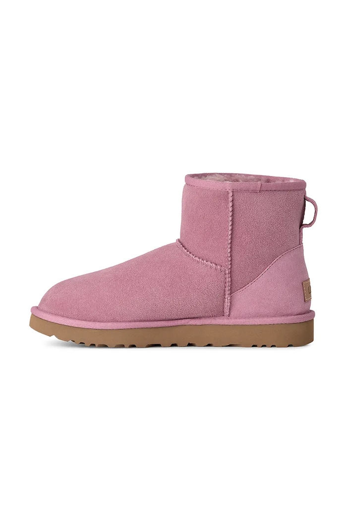 Obuwie UGG W Classic Mini II śniegowce damskie zamszowe 1016222.DYR różowy