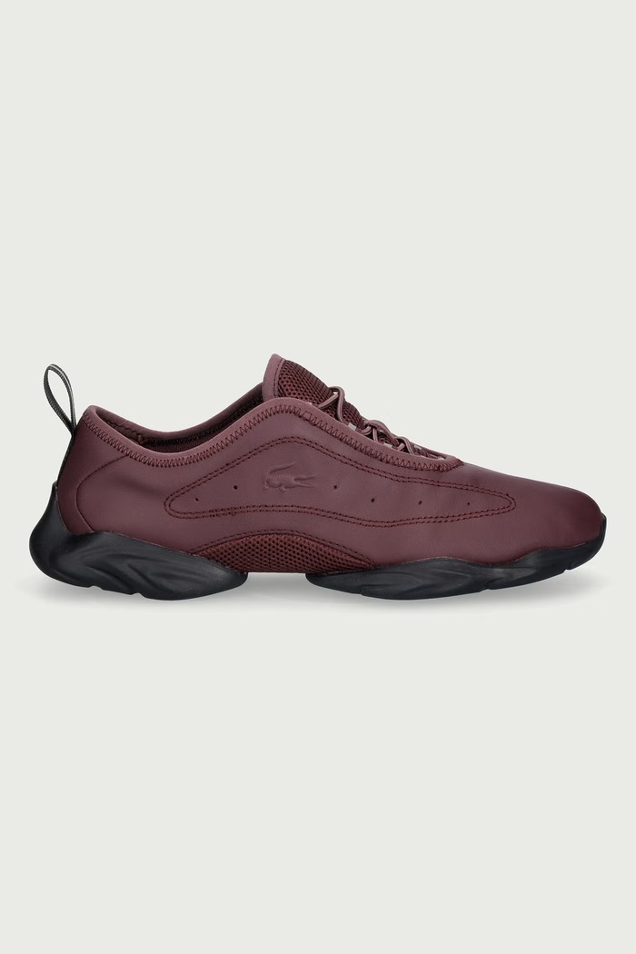 Lacoste TENNIS BALLERINA sneakers pentru femei din piele 52SFA0034.2G8 burgundia AW26