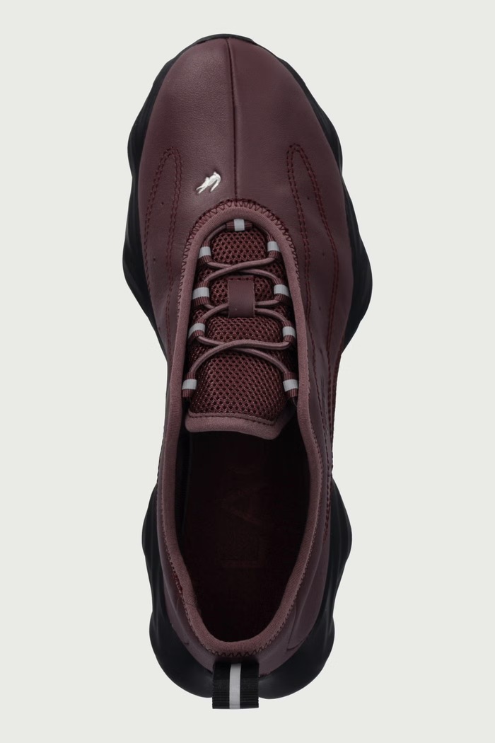 TENNIS BALLERINA sneakers pentru femei din piele Lacoste 52SFA0034.2G8 burgundia