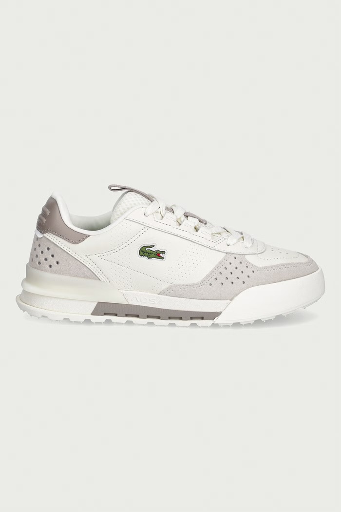 Lacoste SLAM SHOT sneakersy damskie skórzane 52SFA0153.2B7 szary AW26