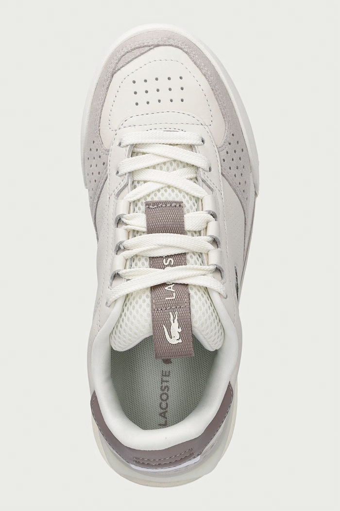 Lacoste SLAM SHOT sneakersy damskie skórzane szary 52SFA0153.2B7
