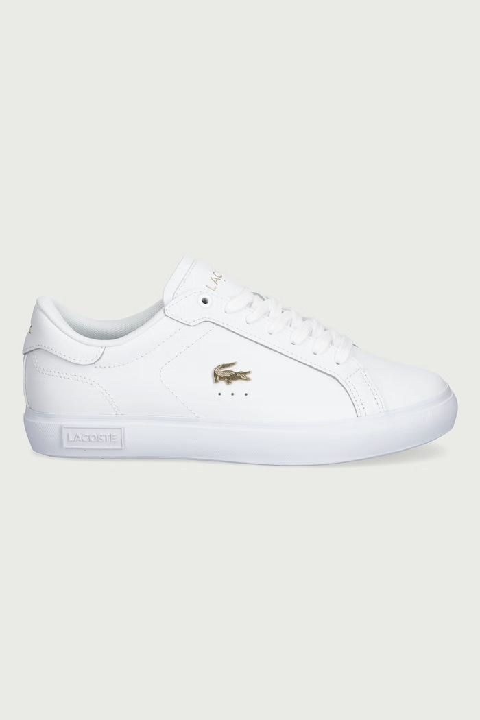 Lacoste POWERCOURT sneakersy damskie skórzane 51SFA0192.216 biały AW26
