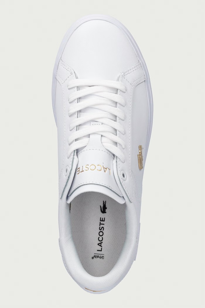 Lacoste POWERCOURT кроссовки для женщин кожаные белый 51SFA0192.216