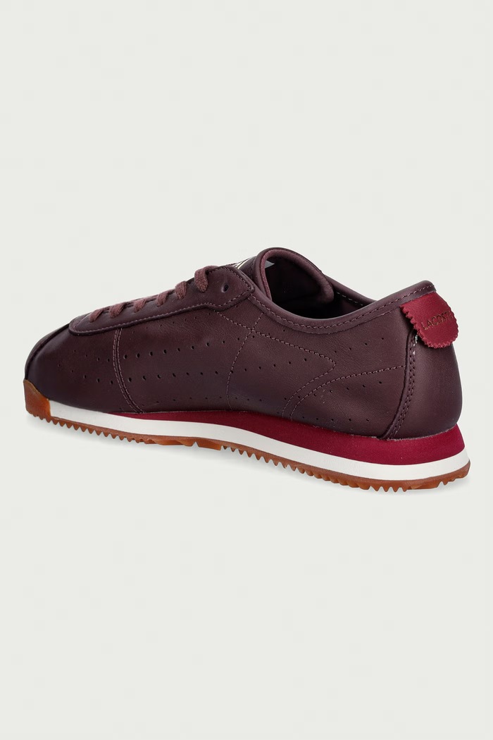 Obuwie Lacoste CLUB-LOW sneakersy damskie skórzane 52SFA0103.AMD bordowy