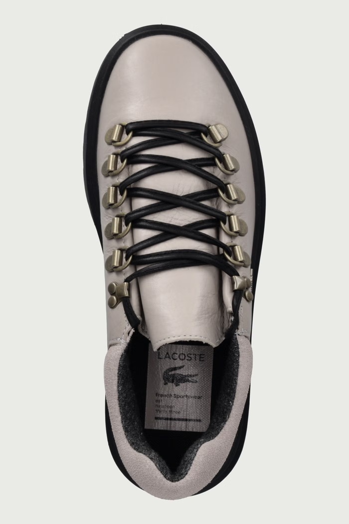 BASESHOT WINTER sneakers γυναικεία δερμάτινα Lacoste 52SFA0060.276 μπεζ