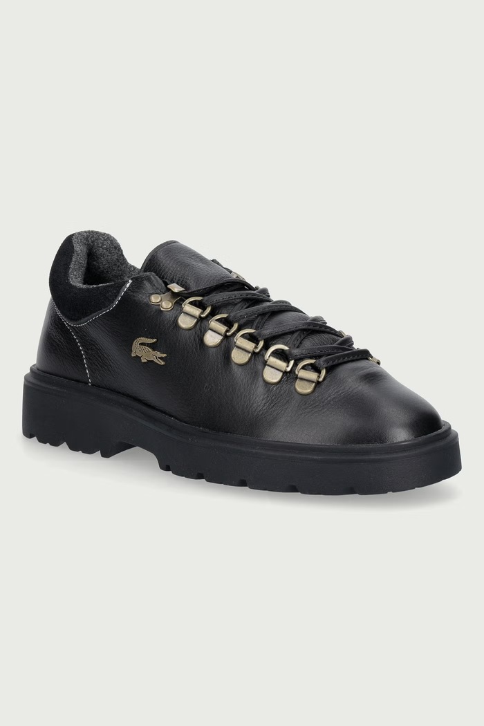 Lacoste BASESHOT WINTER tenisice za žene od kože crna 52SFA0060.02H