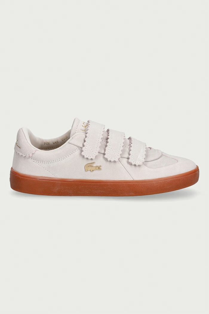Lacoste BASESHOT STRAP кросівки жіночі замшеві 51SFA0079.40F бежевий AW26