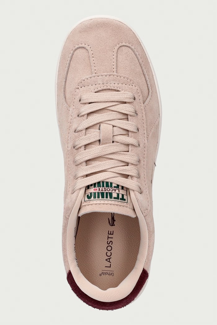 BASESHOT PRO sneakers γυναικεία δερμάτινα Lacoste 52SFA0038.AD6 μπεζ