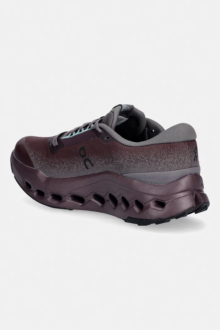 Obuwie On buty do biegania damskie Cloudsurfer Trail 2 WP 3WF30125381 bordowy