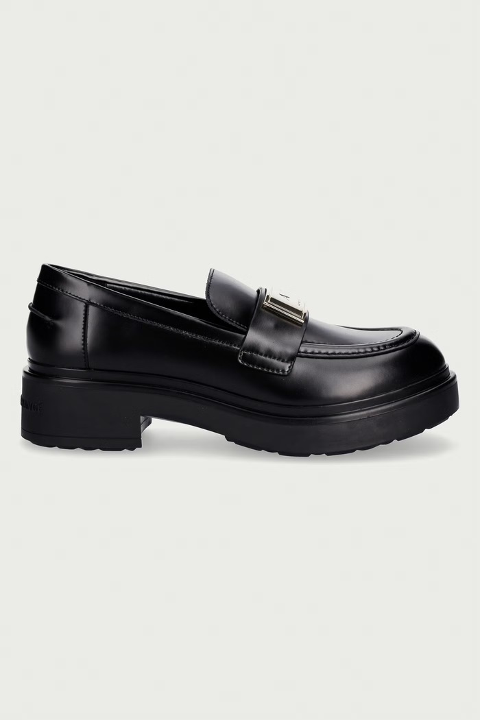 Armani Exchange мокасини дамски от кожа XW003095.AF11912.UC001 черен AW26