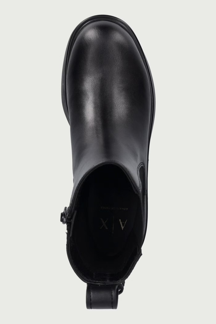 Боти челси дамски от кожа Armani Exchange XW003091.AF11912.UC001 черен