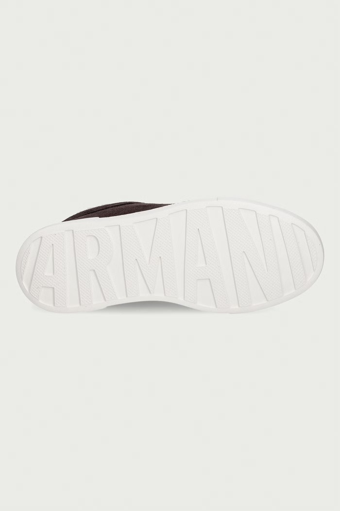 Armani Exchange tenisice za žene od brušene kože XW003067.AF27450.U6032 smeđa