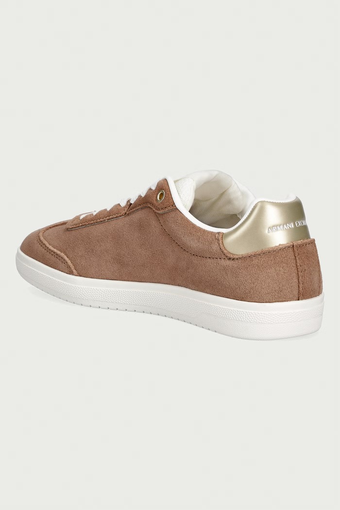 Obutev Armani Exchange superge ženske semišaste XW002791.AF23058.M6460 rjava