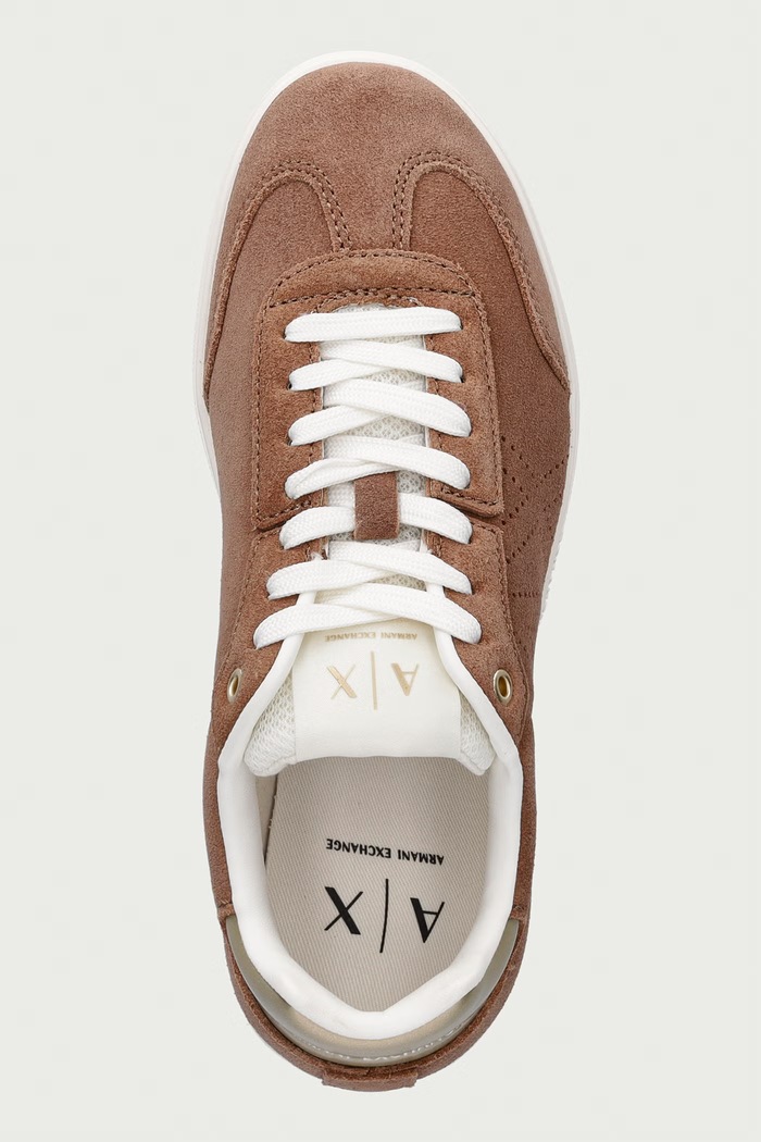 Armani Exchange superge ženske semišaste rjava XW002791.AF23058.M6460