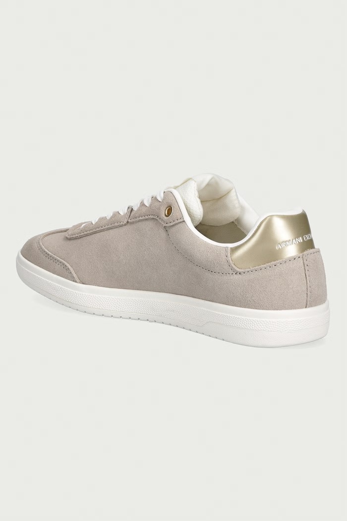 Обувки Armani Exchange маратонки дамски от велур XW002791.AF23058.M1428 бежов