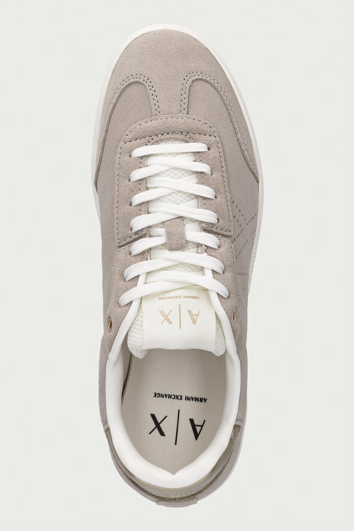 Armani Exchange маратонки дамски от велур бежов XW002791.AF23058.M1428