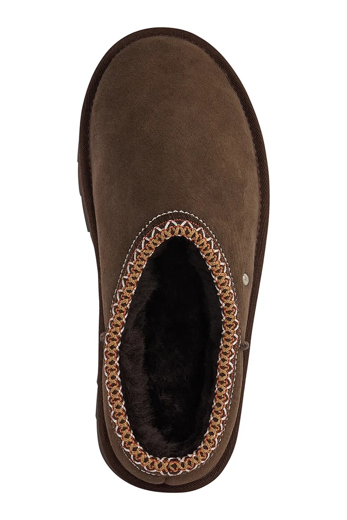Emu Australia Kapcie damskie zamszowe Sharky Scuff W13179.CHOC brązowy AW26