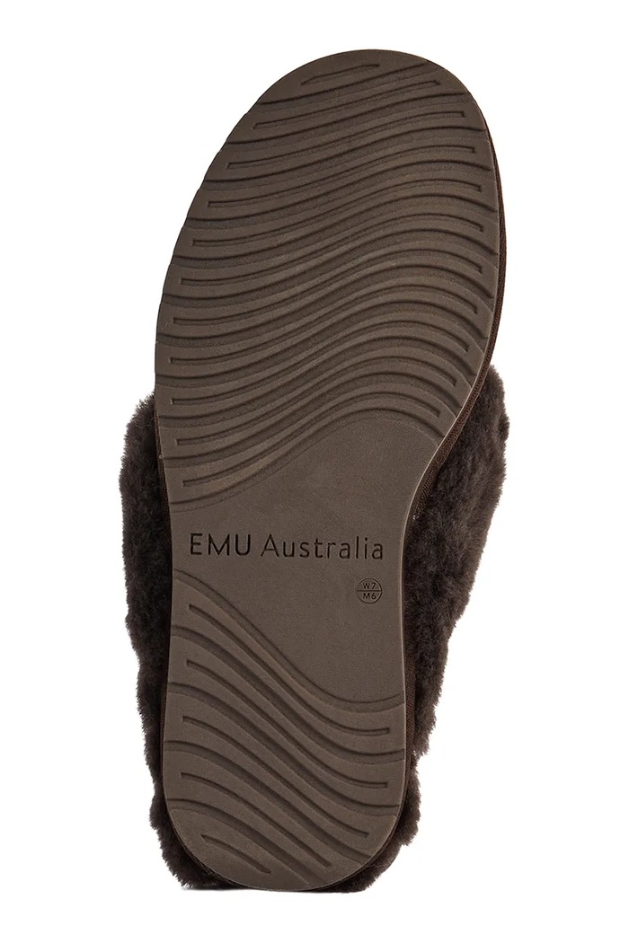 Emu Australia Kapcie damskie zamszowe Tahnee W13373.CHOC