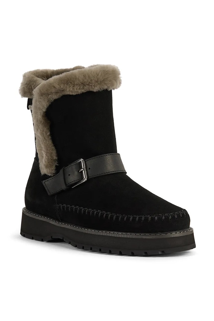 Emu Australia Maddi śniegowce damskie zamszowe W13341.BLAK czarny AW26