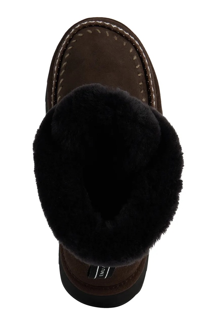 Emu Australia Sunnie śniegowce damskie zamszowe W13333.CHOC brązowy AW26