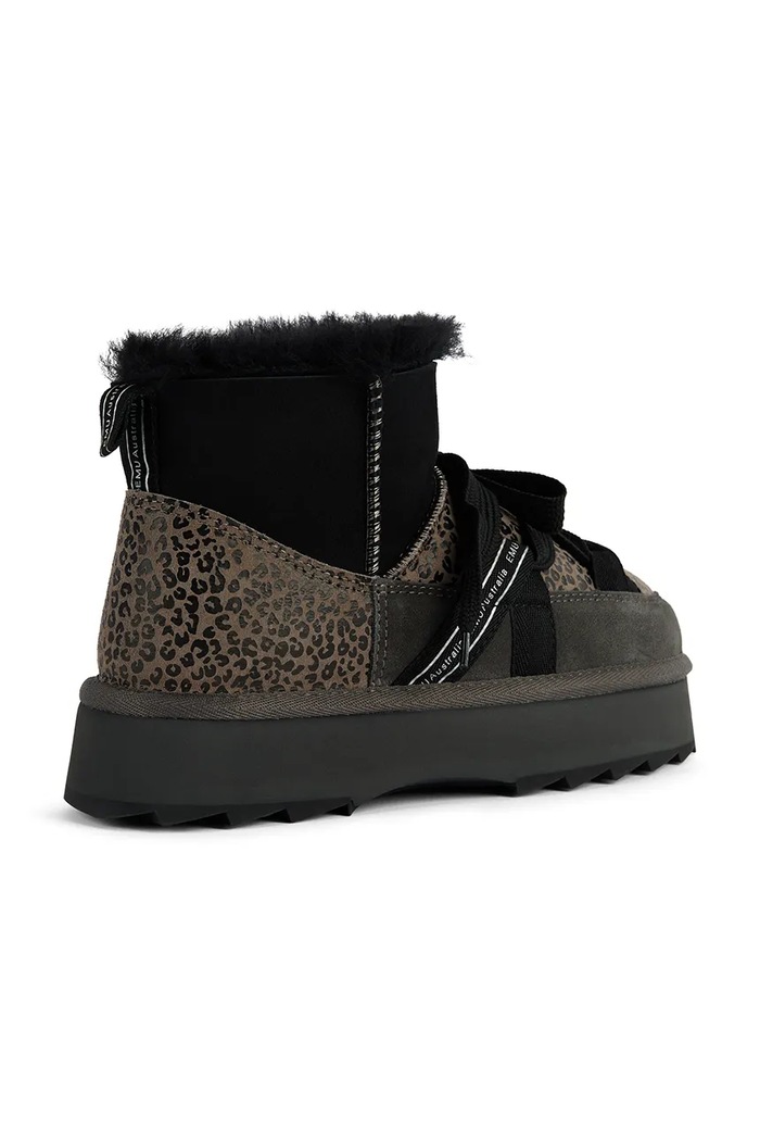 Emu Australia Blurred Micro Patchwork Leo śniegowce damskie W13332.CHAR brązowy AW26