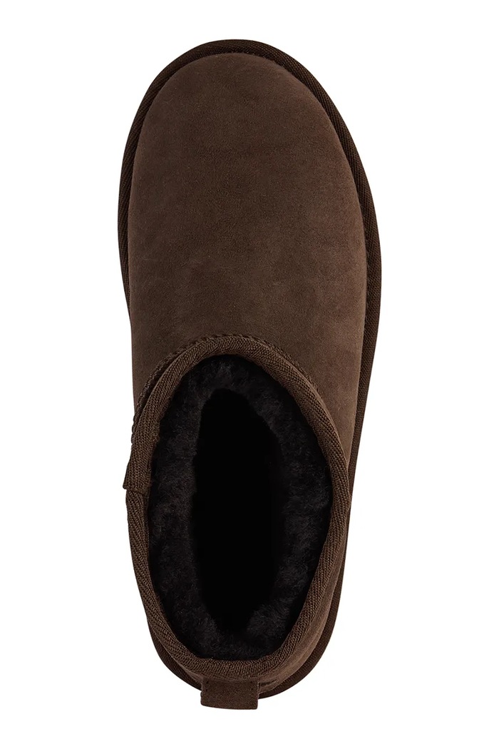 Obuwie Emu Australia Stinger Micro Flatform 2.0 śniegowce damskie zamszowe W13296.CHOC brązowy
