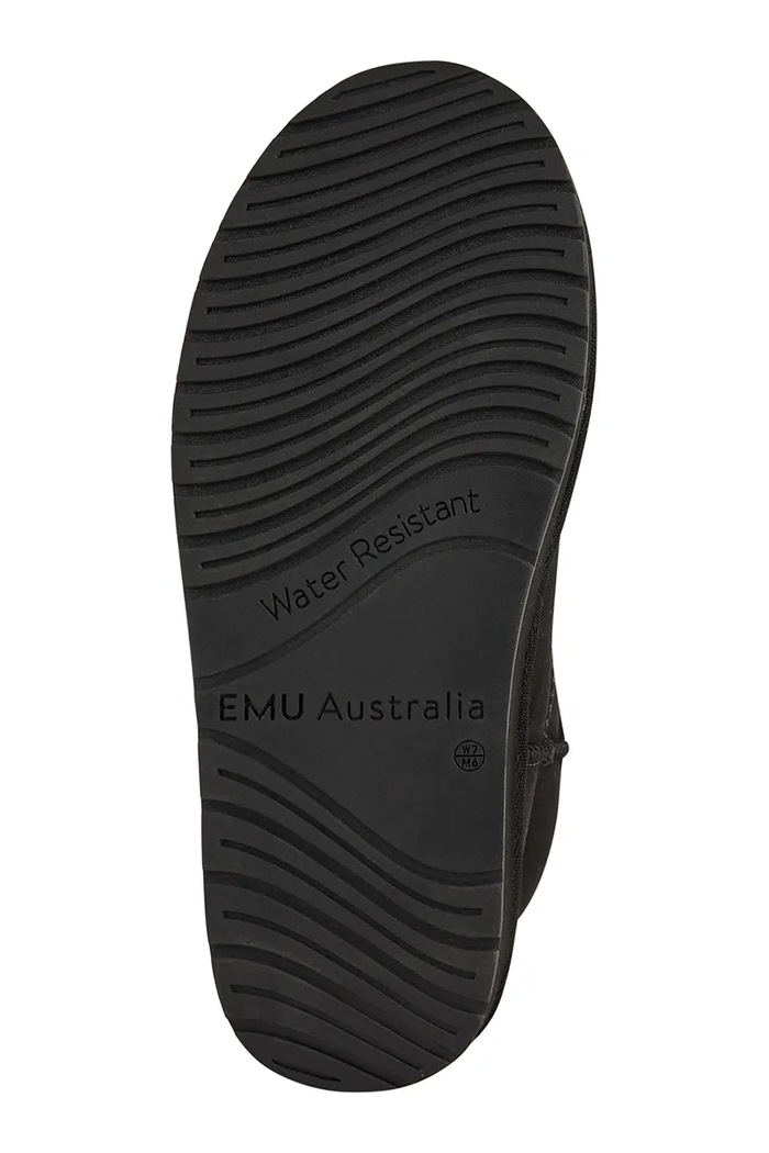 Emu Australia Stinger Micro Flatform 2.0 zimske čizme za žene od brušene kože W13296.BLAK