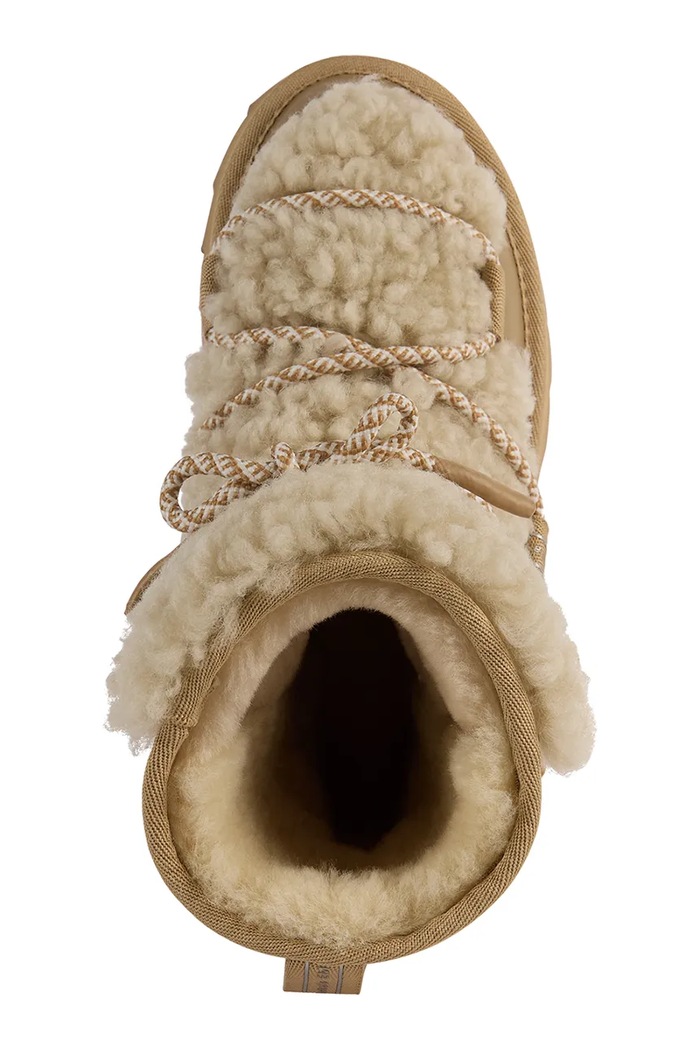 Blurred Teddy zimske čizme za žene od kože Emu Australia bež W13196.SAND